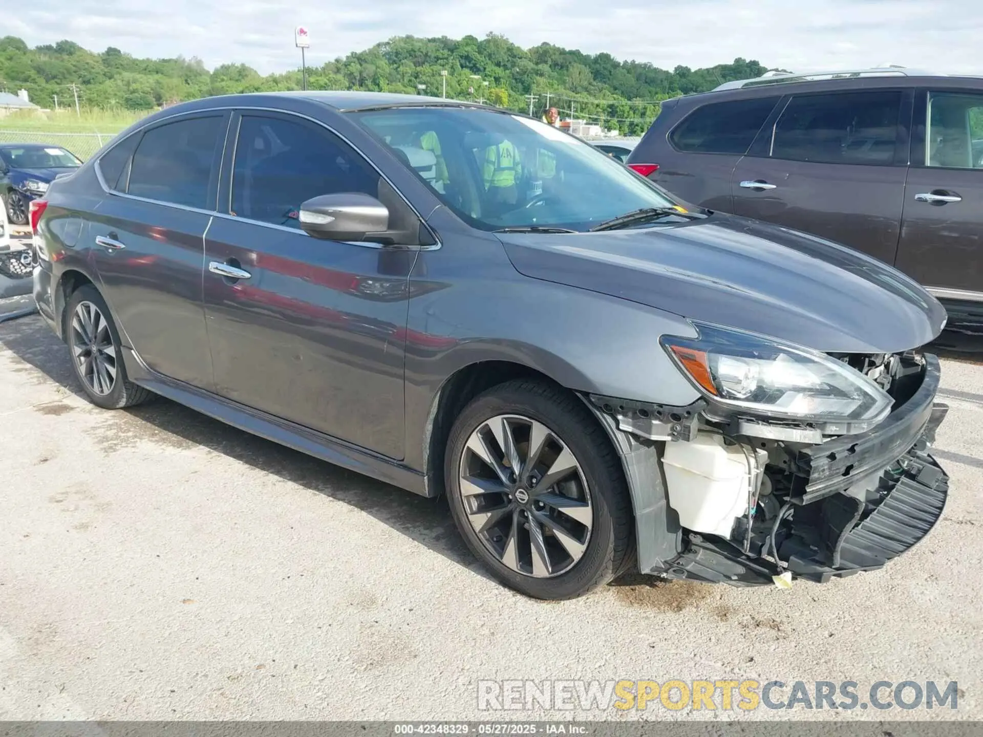 1 Photograph of a damaged car 3N1AB7AP1KY299173 NISSAN SENTRA 2019