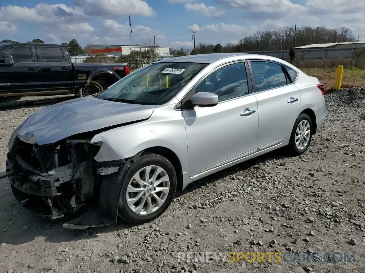 1 Photograph of a damaged car 3N1AB7AP1KY304582 NISSAN SENTRA 2019
