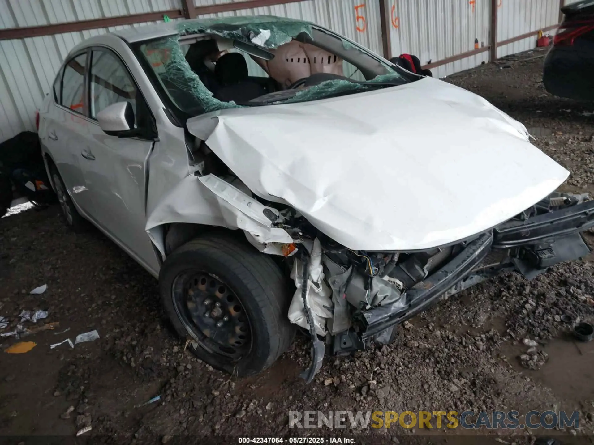 1 Photograph of a damaged car 3N1AB7AP1KY305523 NISSAN SENTRA 2019