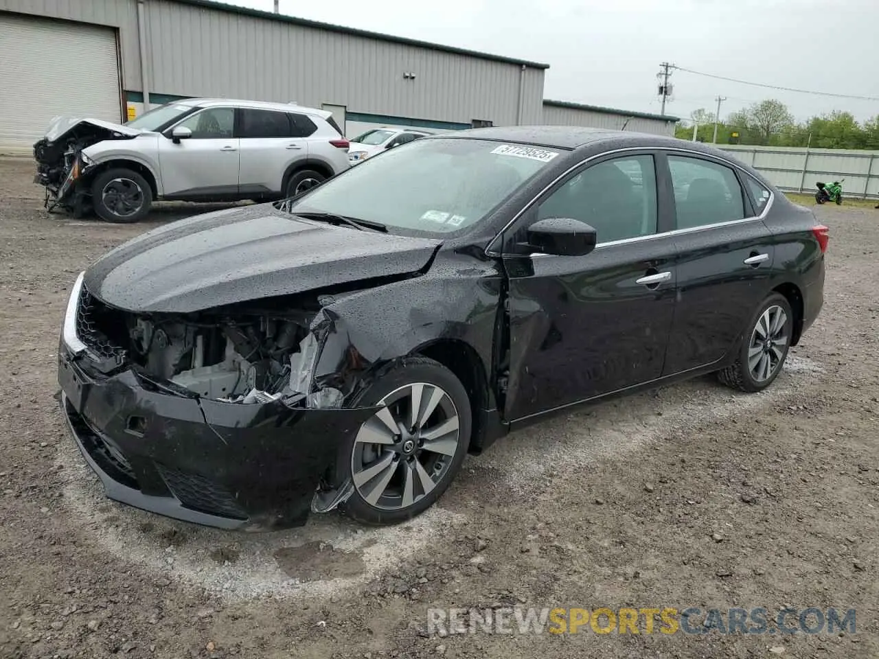 1 Photograph of a damaged car 3N1AB7AP1KY305540 NISSAN SENTRA 2019
