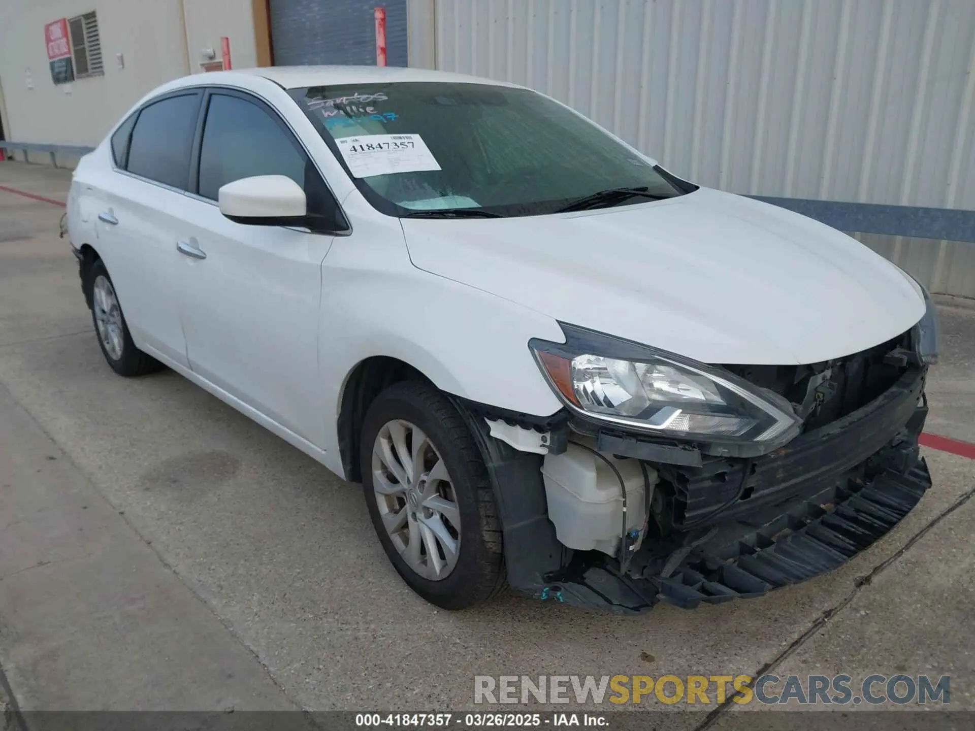 1 Photograph of a damaged car 3N1AB7AP1KY309037 NISSAN SENTRA 2019