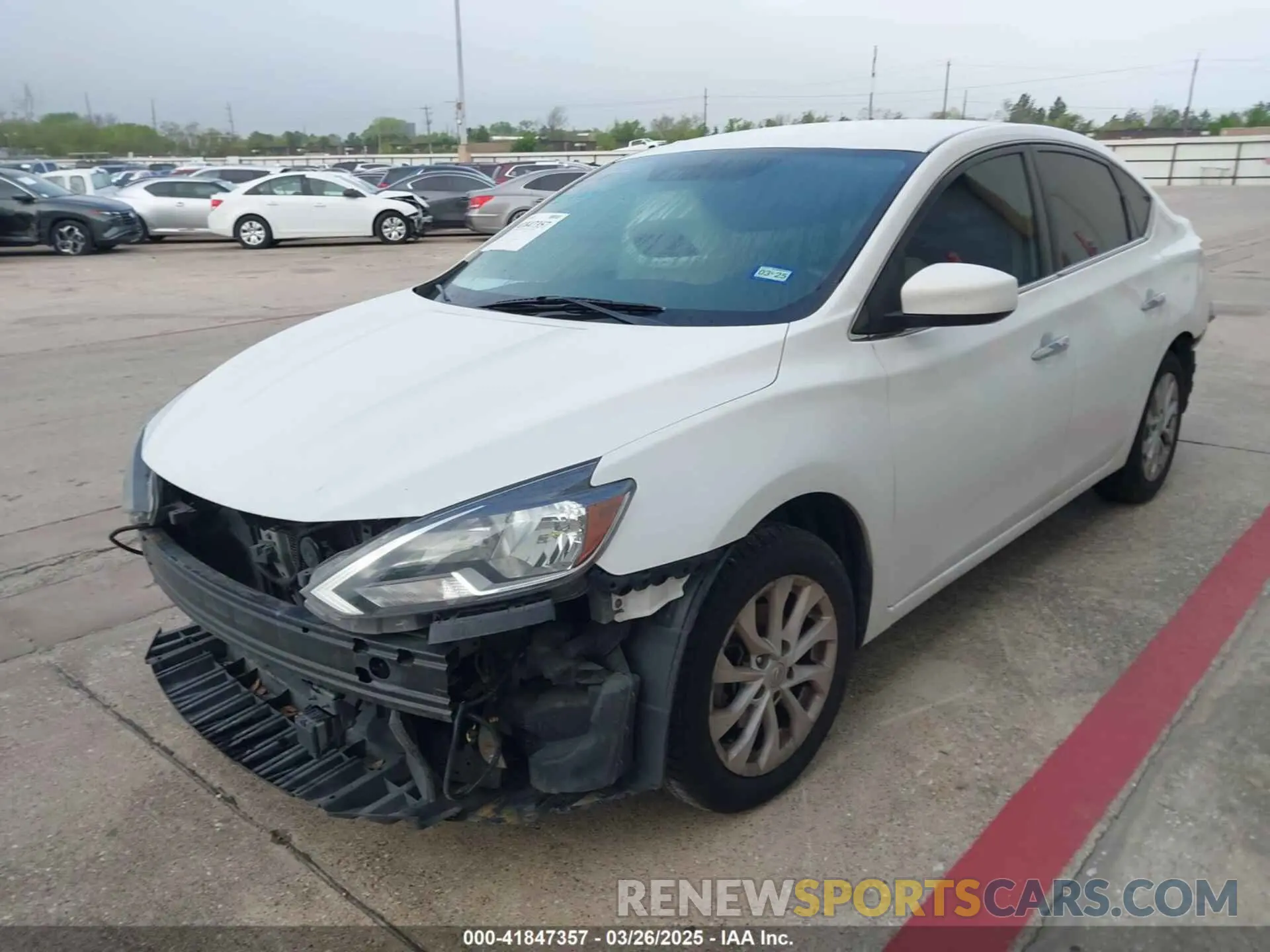2 Photograph of a damaged car 3N1AB7AP1KY309037 NISSAN SENTRA 2019