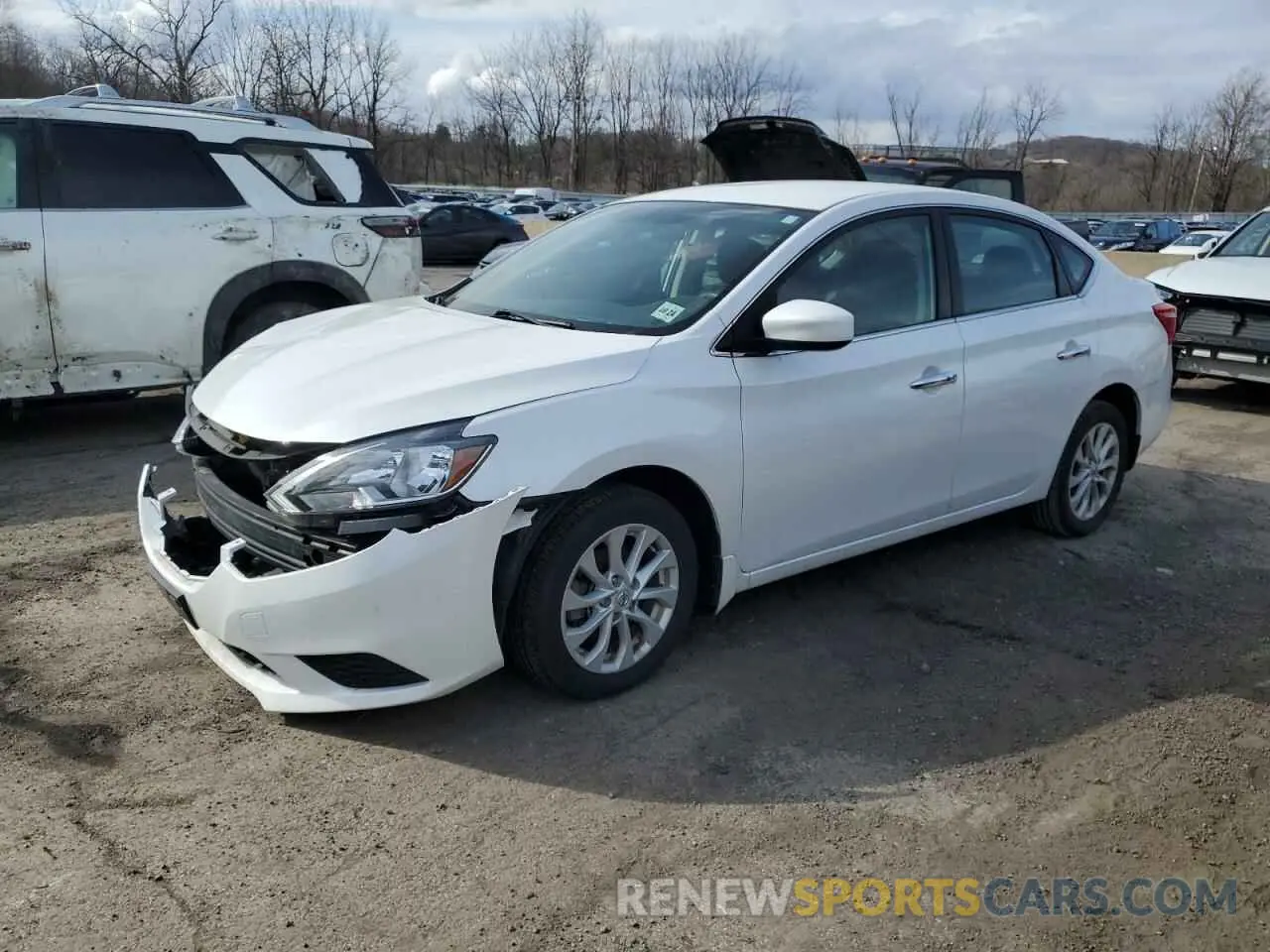 1 Photograph of a damaged car 3N1AB7AP1KY317011 NISSAN SENTRA 2019