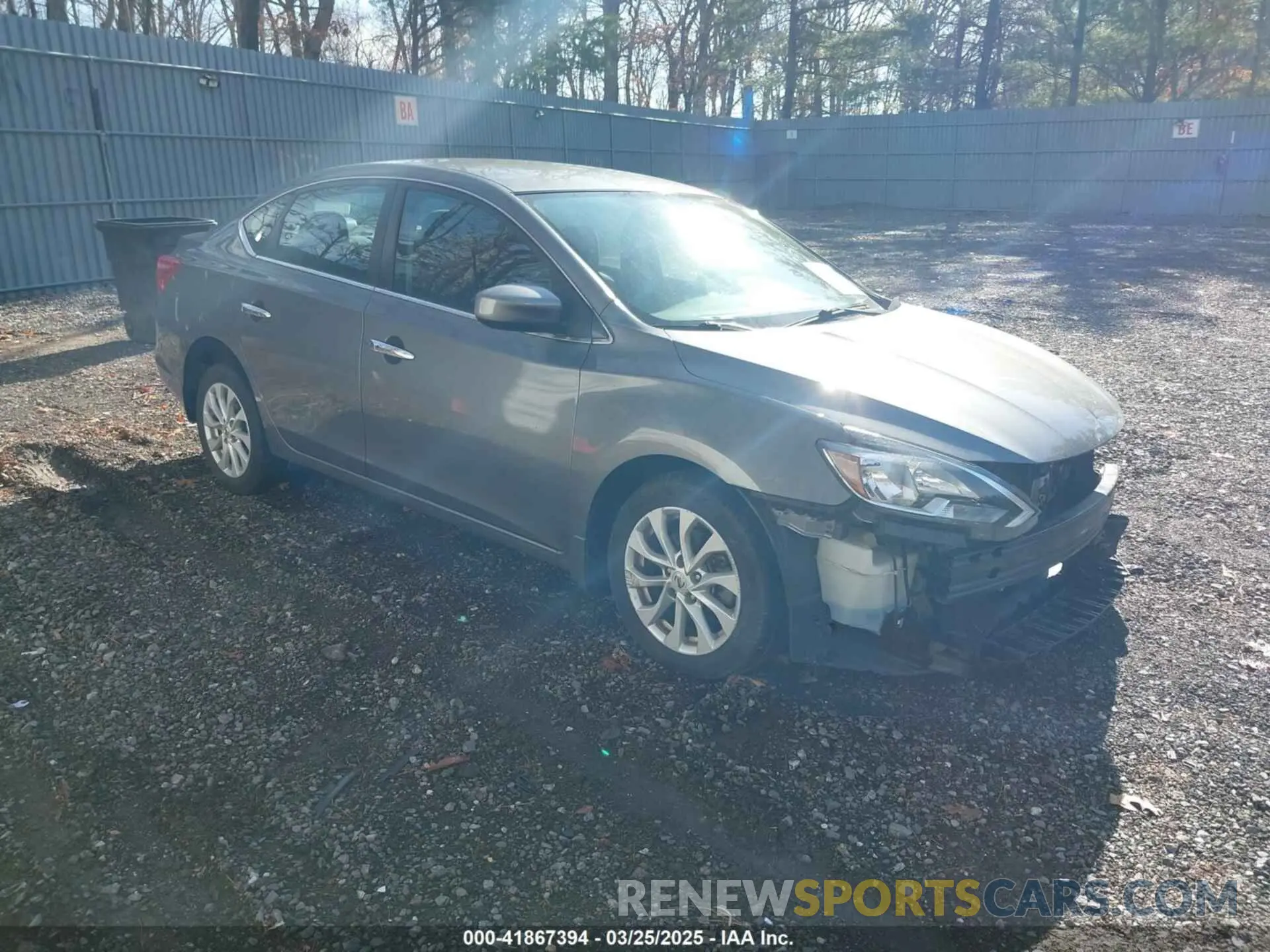 1 Photograph of a damaged car 3N1AB7AP1KY317087 NISSAN SENTRA 2019