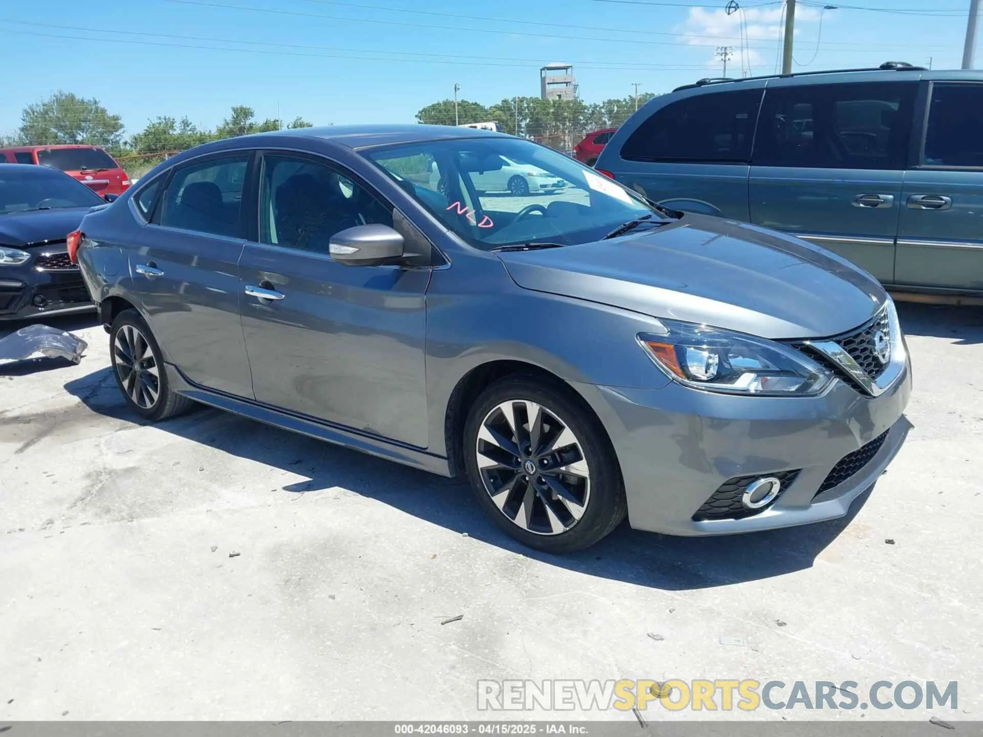 1 Photograph of a damaged car 3N1AB7AP1KY320491 NISSAN SENTRA 2019