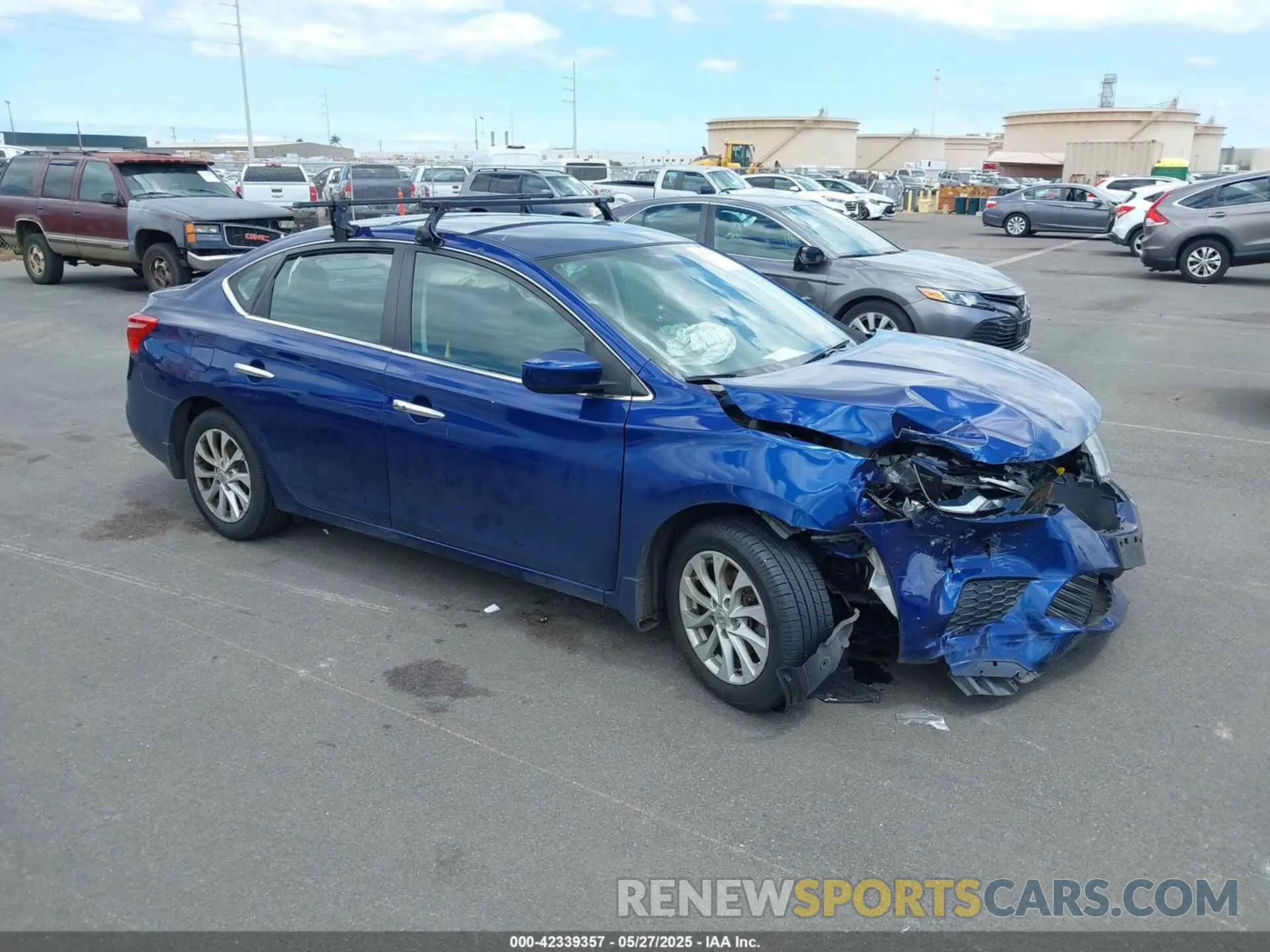 1 Photograph of a damaged car 3N1AB7AP1KY327456 NISSAN SENTRA 2019