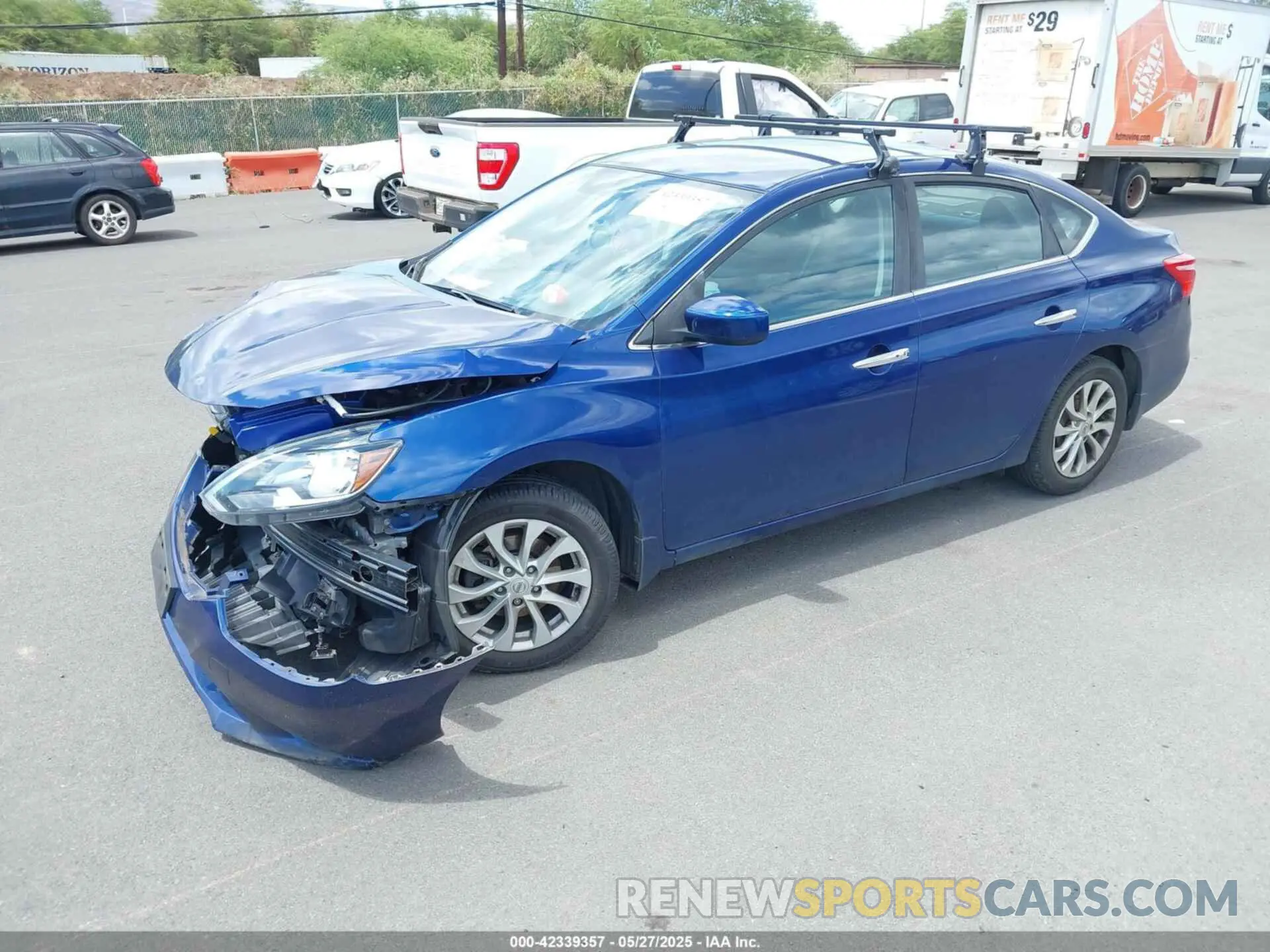 2 Photograph of a damaged car 3N1AB7AP1KY327456 NISSAN SENTRA 2019