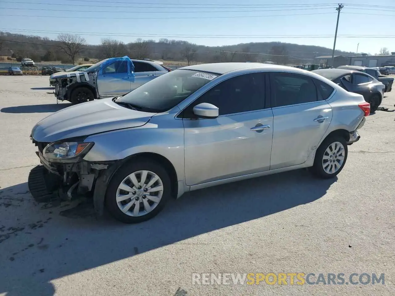 1 Photograph of a damaged car 3N1AB7AP1KY328428 NISSAN SENTRA 2019