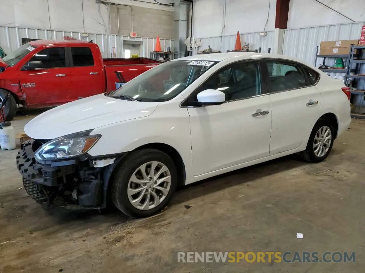 1 Photograph of a damaged car 3N1AB7AP1KY341762 NISSAN SENTRA 2019