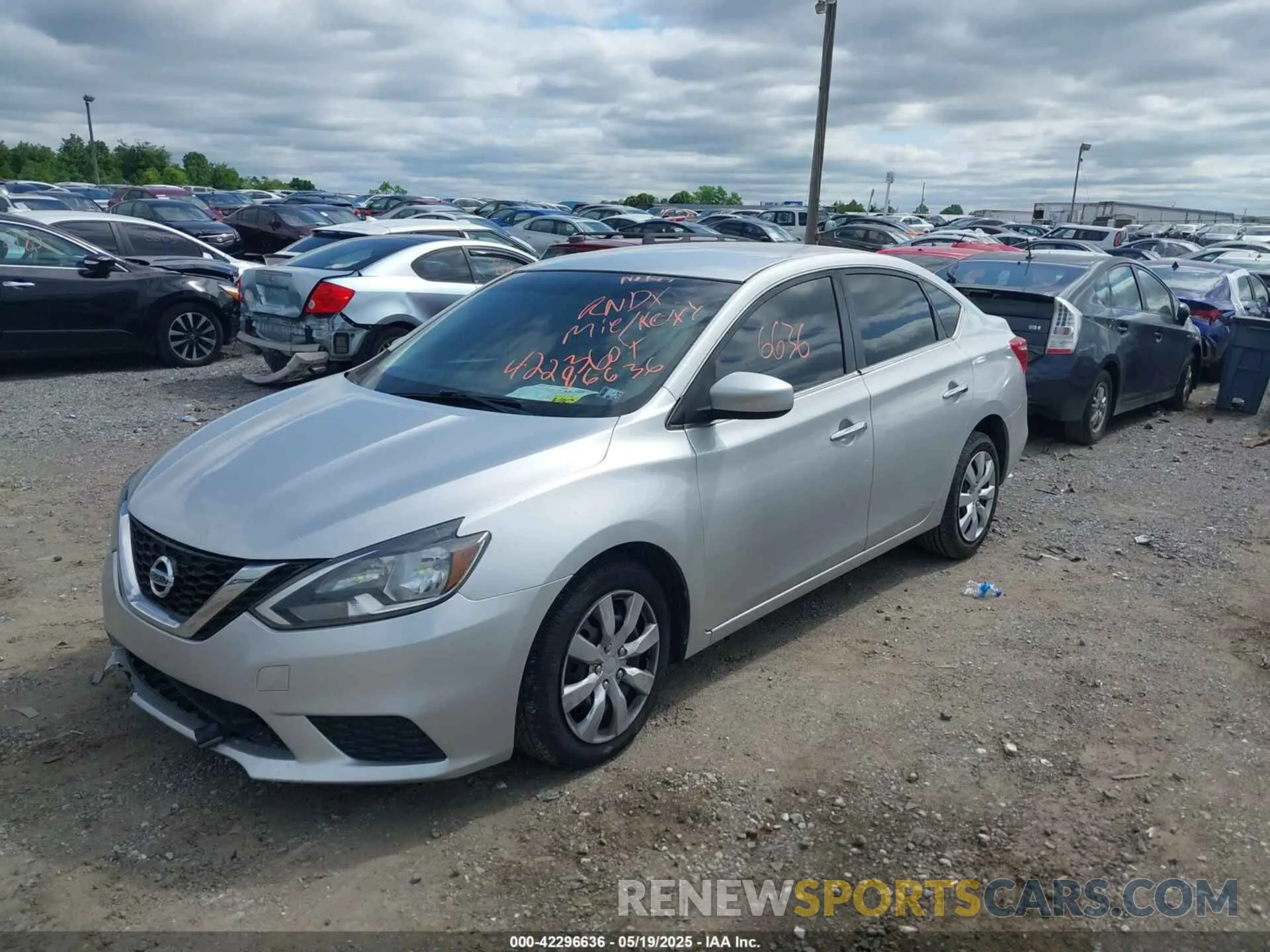 2 Photograph of a damaged car 3N1AB7AP1KY351529 NISSAN SENTRA 2019