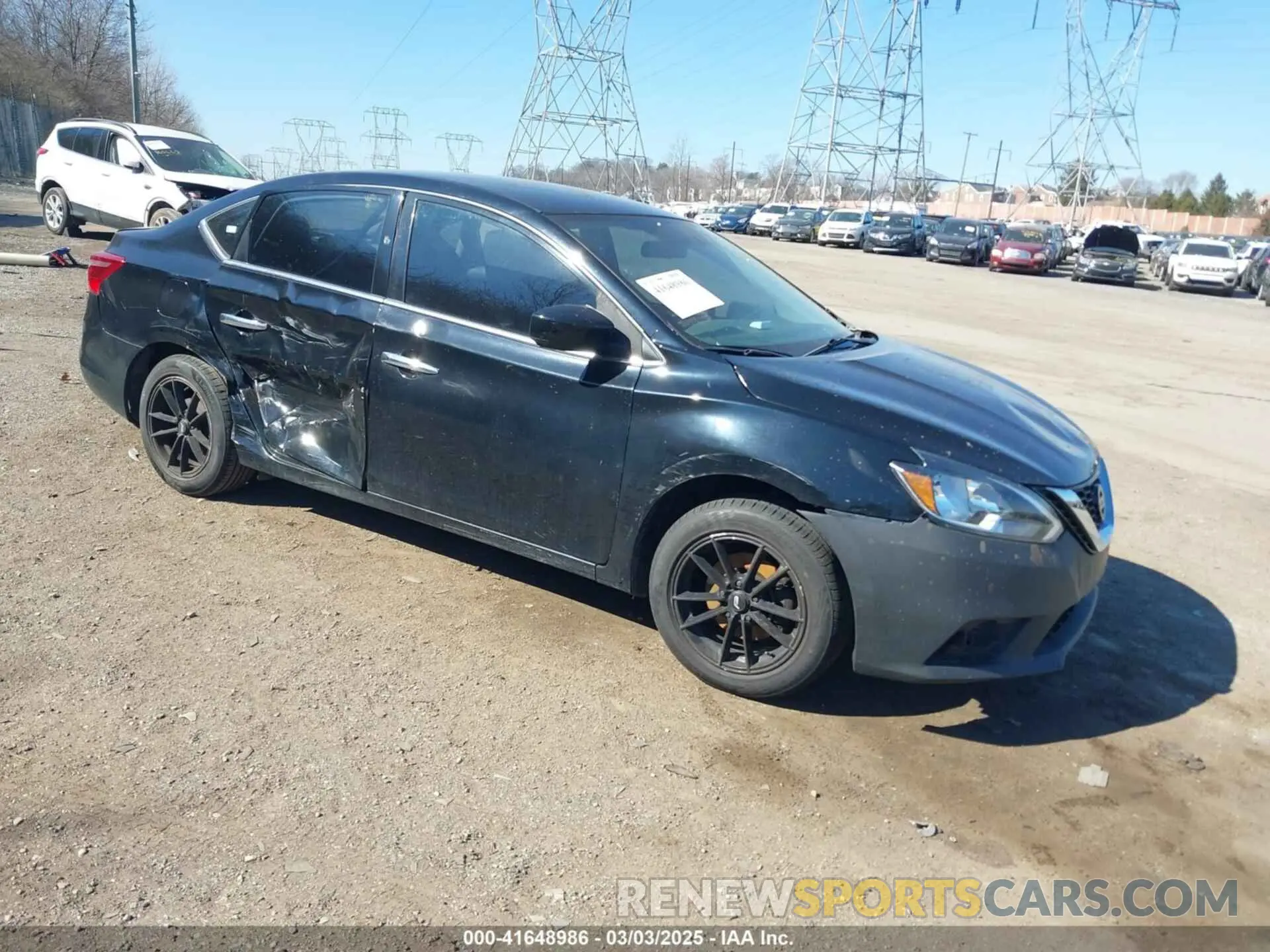 1 Photograph of a damaged car 3N1AB7AP1KY351868 NISSAN SENTRA 2019