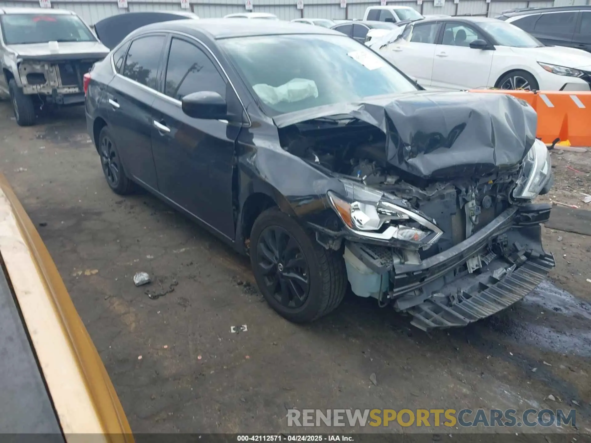 1 Photograph of a damaged car 3N1AB7AP1KY352664 NISSAN SENTRA 2019