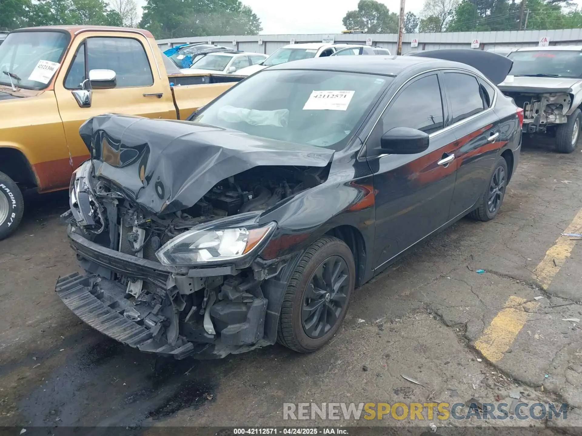 2 Photograph of a damaged car 3N1AB7AP1KY352664 NISSAN SENTRA 2019