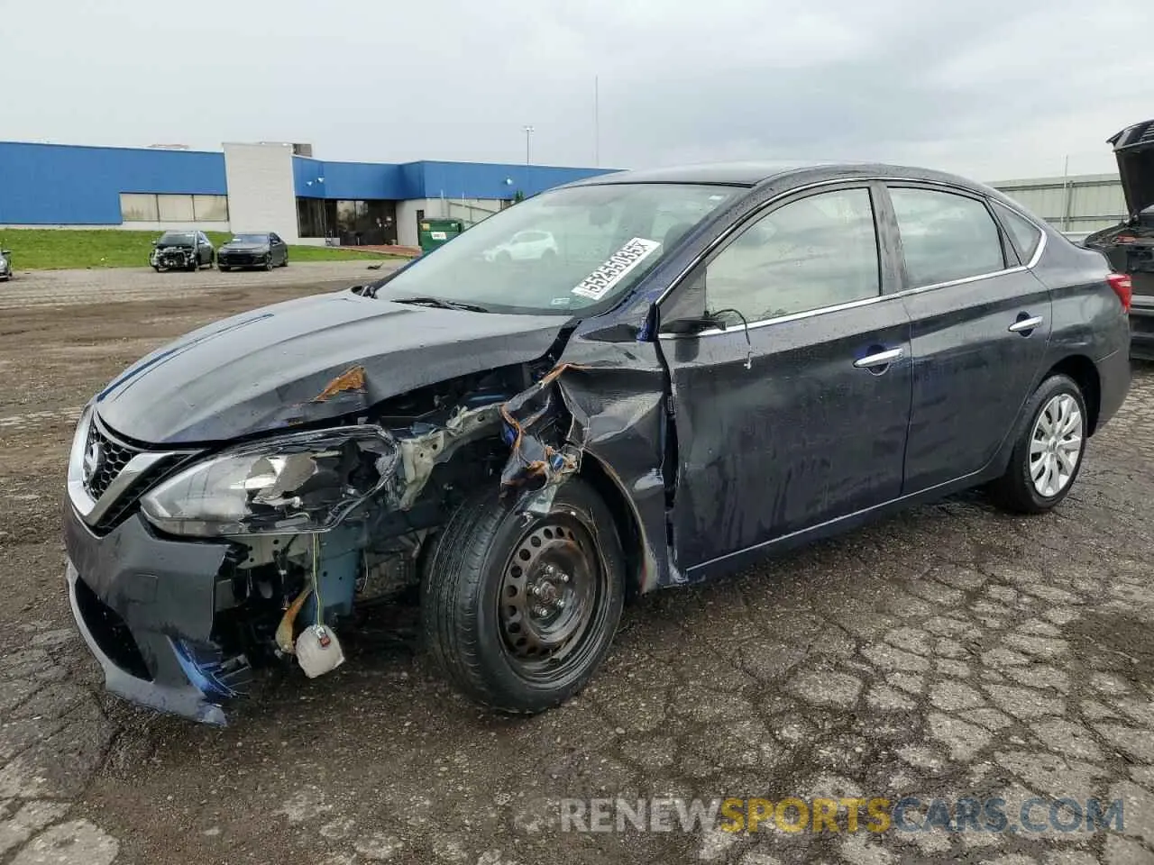 1 Photograph of a damaged car 3N1AB7AP1KY353815 NISSAN SENTRA 2019