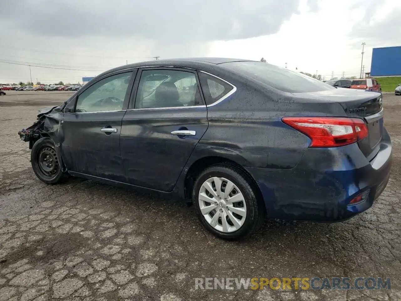 2 Photograph of a damaged car 3N1AB7AP1KY353815 NISSAN SENTRA 2019
