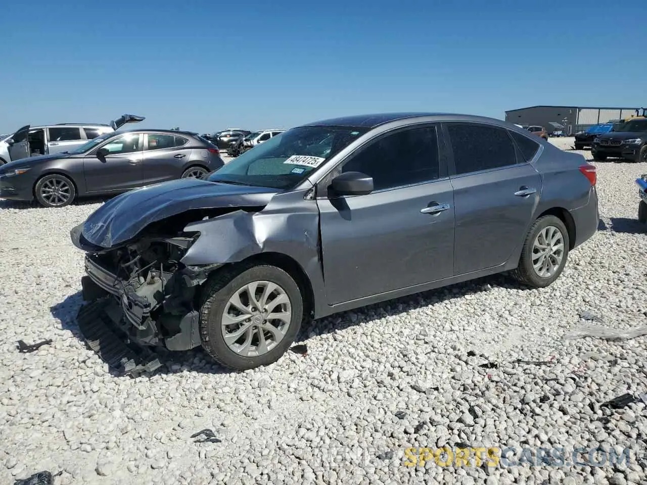 1 Photograph of a damaged car 3N1AB7AP1KY355225 NISSAN SENTRA 2019
