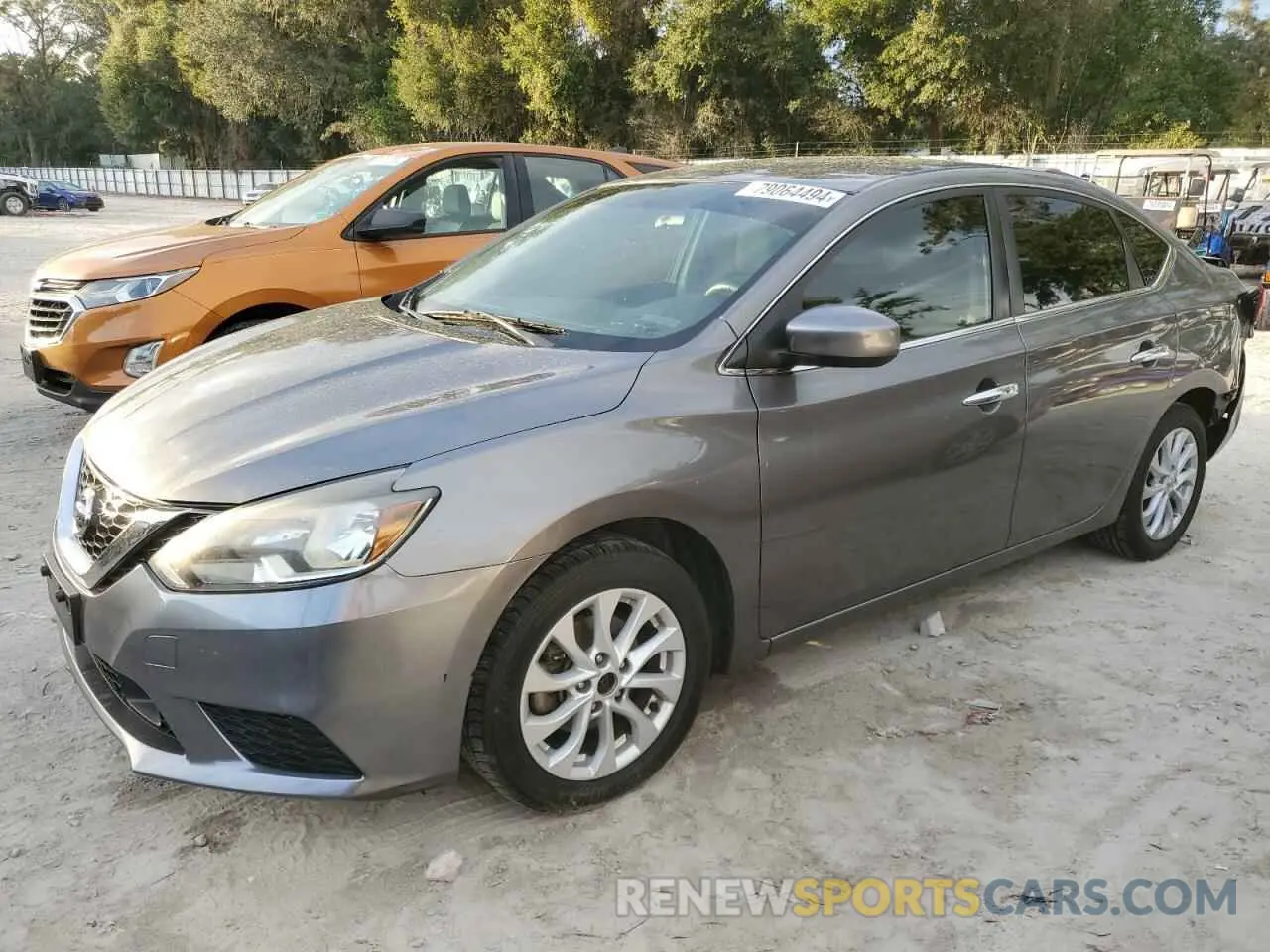 1 Photograph of a damaged car 3N1AB7AP1KY372784 NISSAN SENTRA 2019