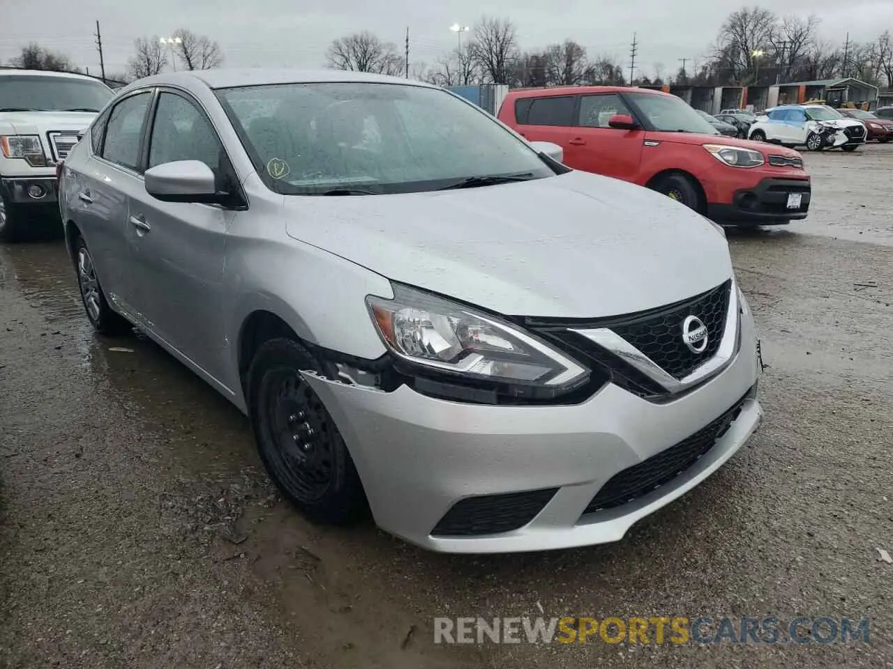 4 Photograph of a damaged car 3N1AB7AP1KY375409 NISSAN SENTRA 2019