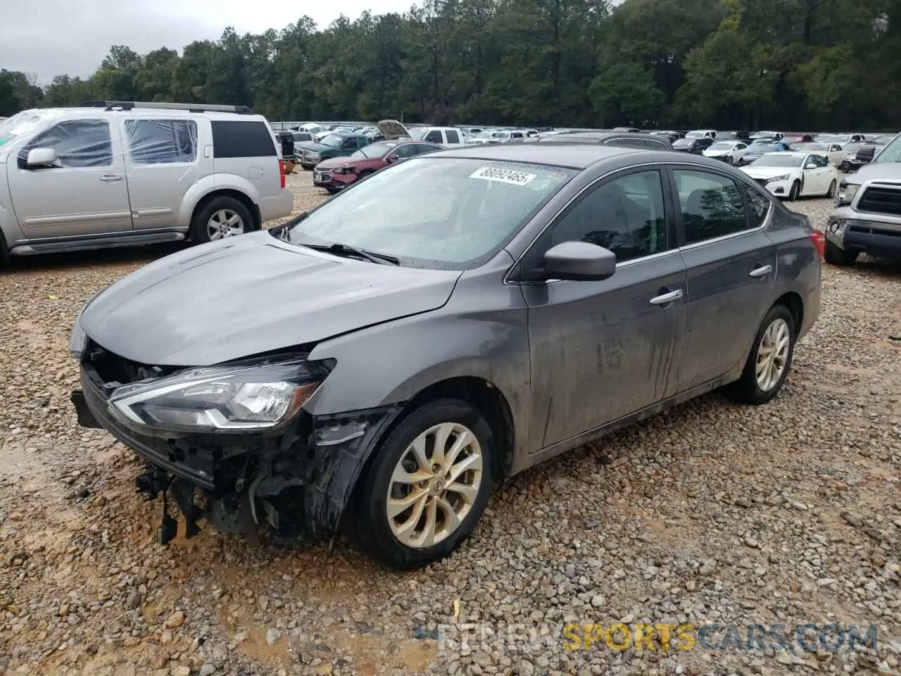 1 Photograph of a damaged car 3N1AB7AP1KY379654 NISSAN SENTRA 2019