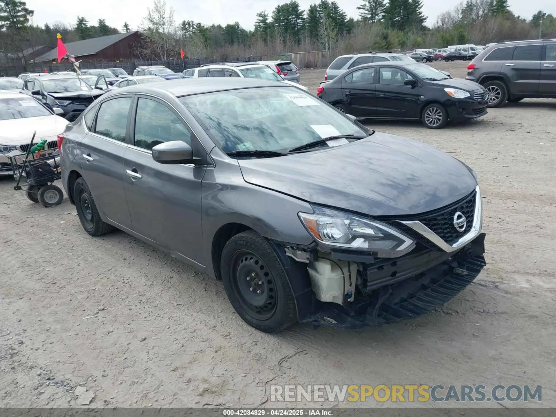 1 Photograph of a damaged car 3N1AB7AP1KY388192 NISSAN SENTRA 2019