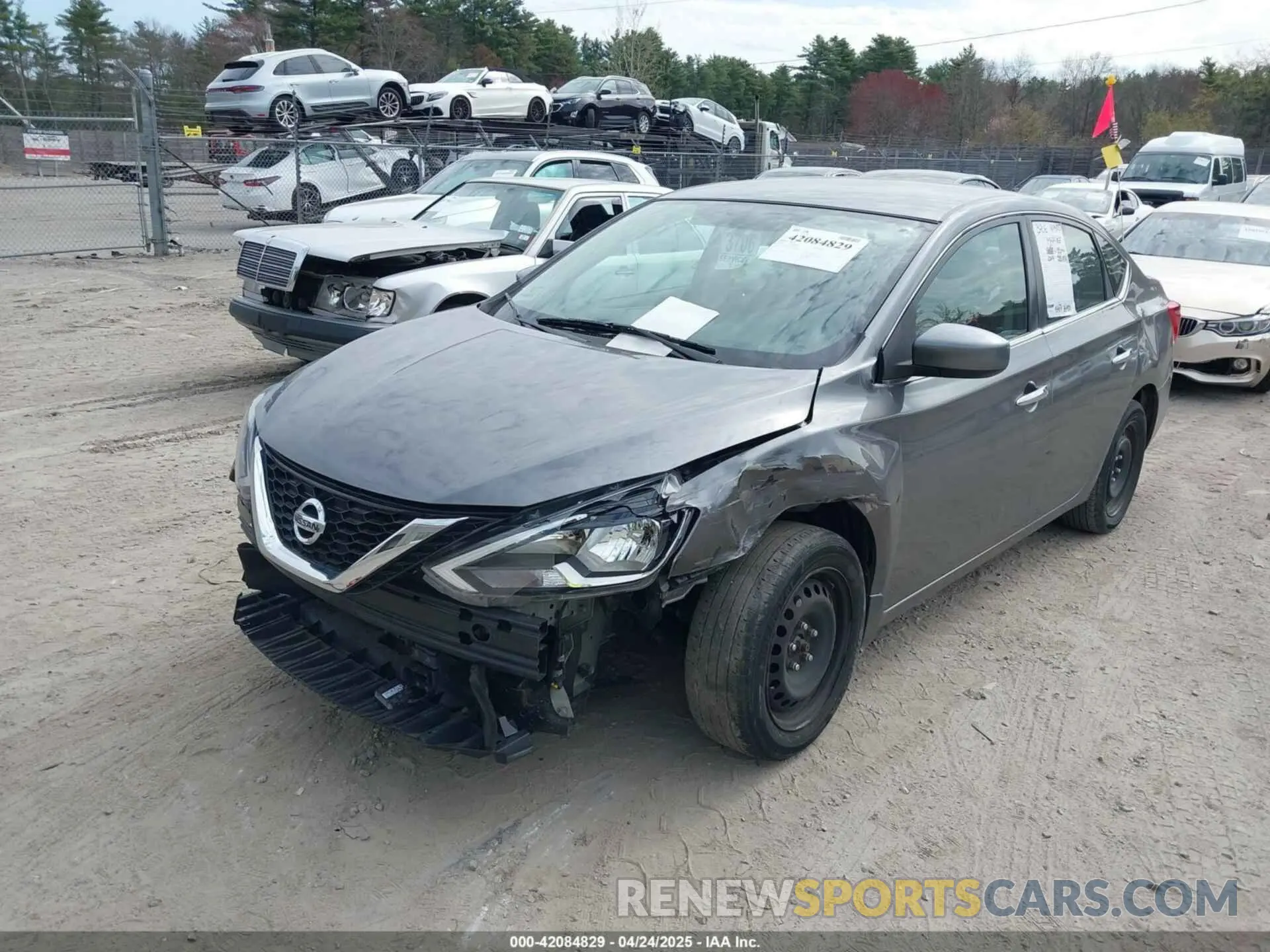 2 Photograph of a damaged car 3N1AB7AP1KY388192 NISSAN SENTRA 2019