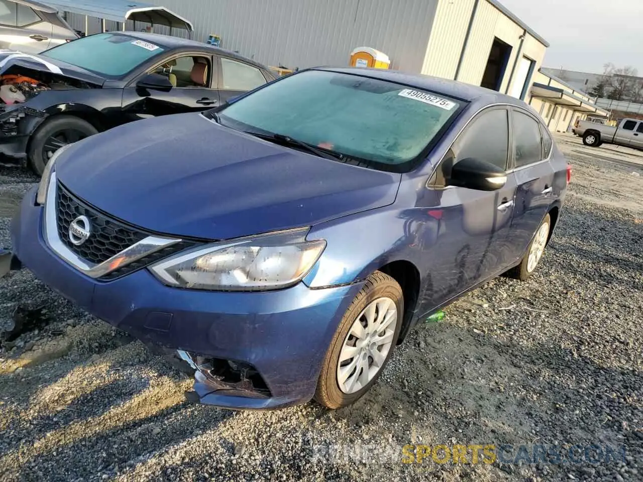 1 Photograph of a damaged car 3N1AB7AP1KY409316 NISSAN SENTRA 2019