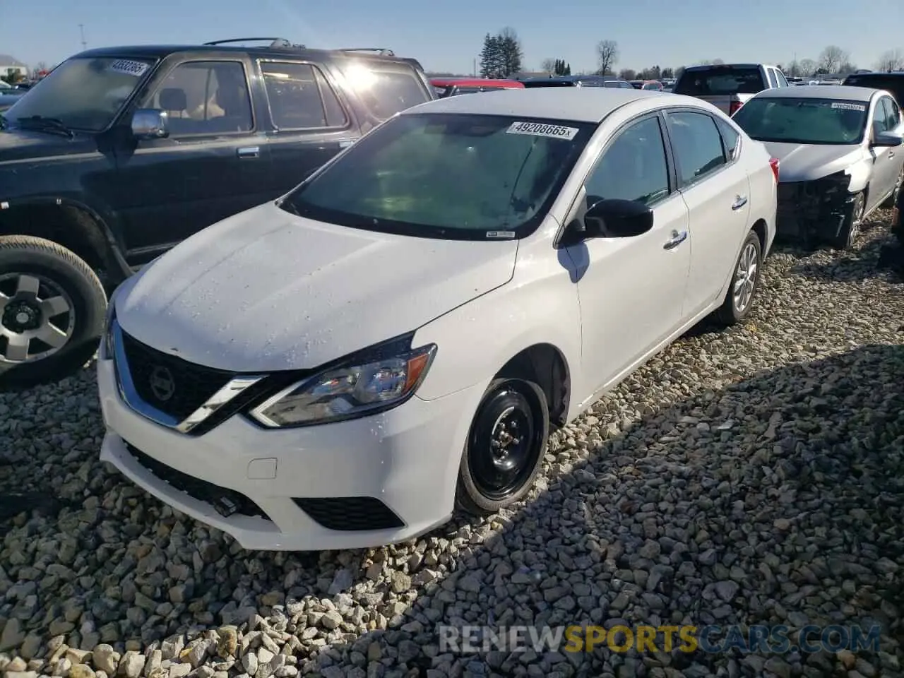1 Photograph of a damaged car 3N1AB7AP1KY413009 NISSAN SENTRA 2019