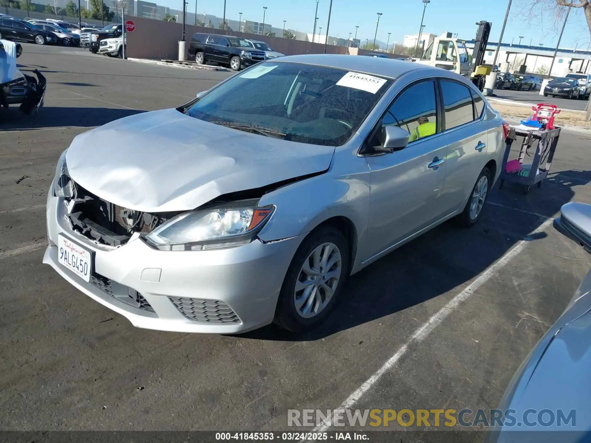 2 Photograph of a damaged car 3N1AB7AP1KY415228 NISSAN SENTRA 2019