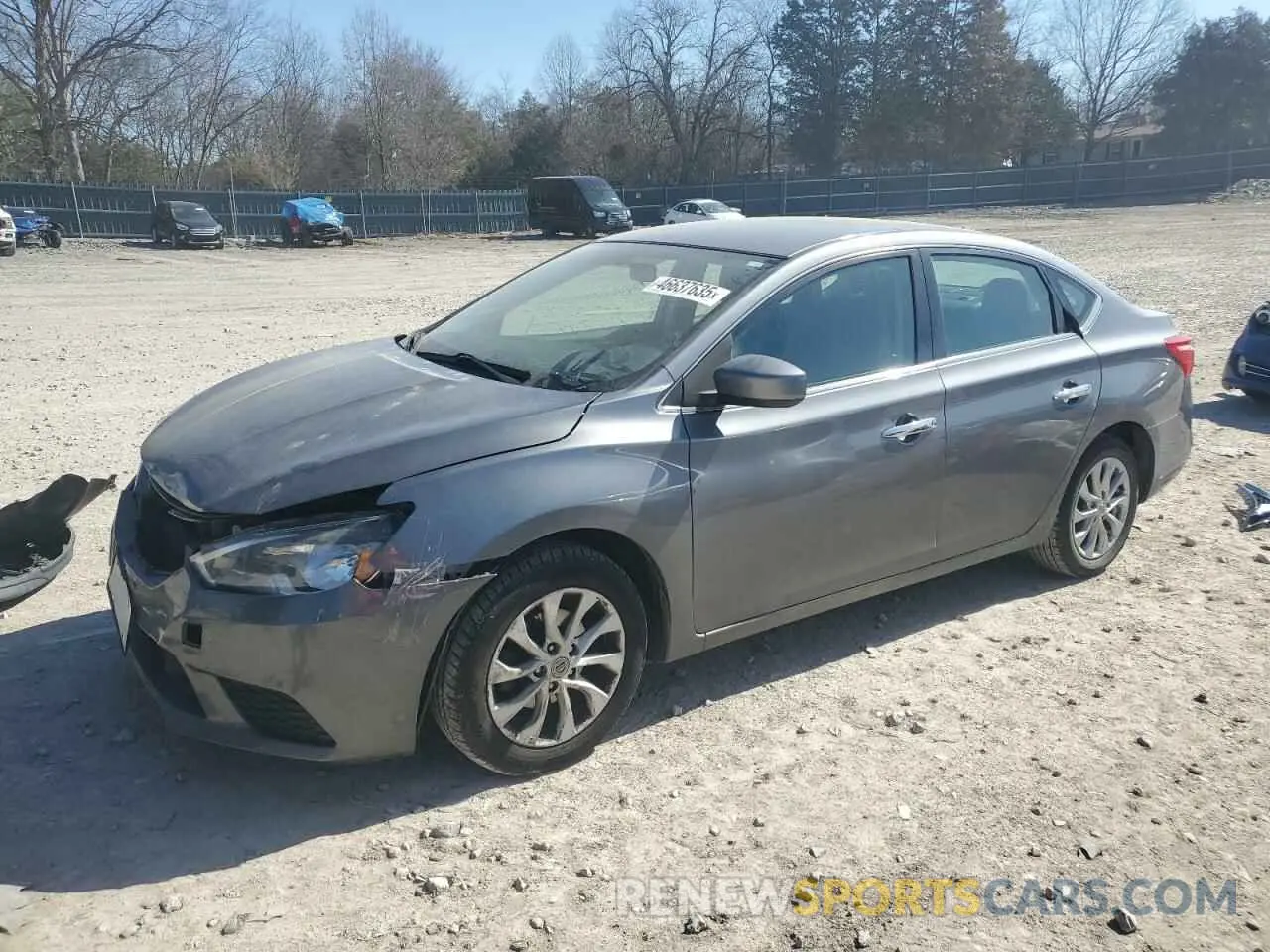 1 Photograph of a damaged car 3N1AB7AP1KY429324 NISSAN SENTRA 2019