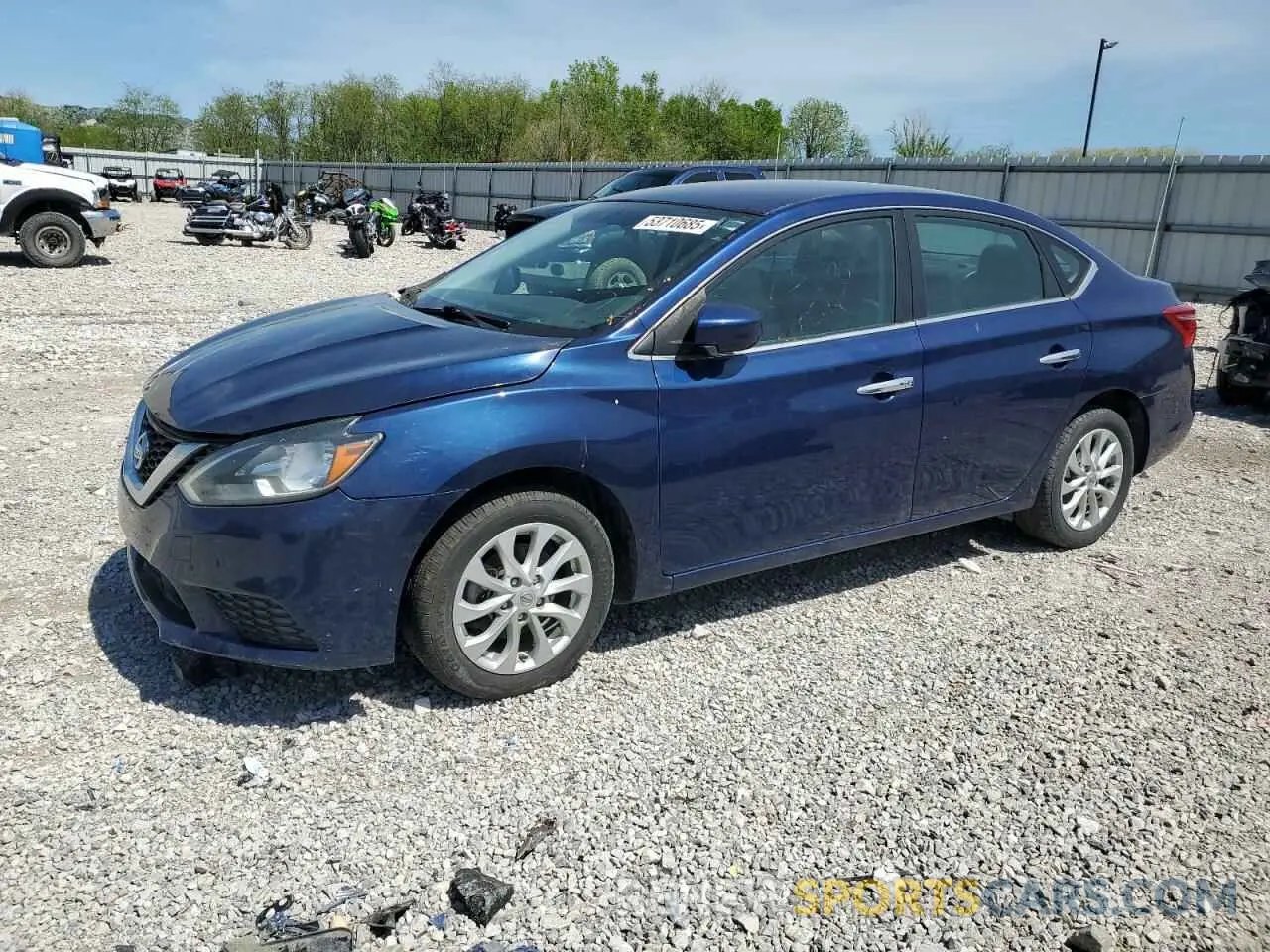 1 Photograph of a damaged car 3N1AB7AP1KY437584 NISSAN SENTRA 2019