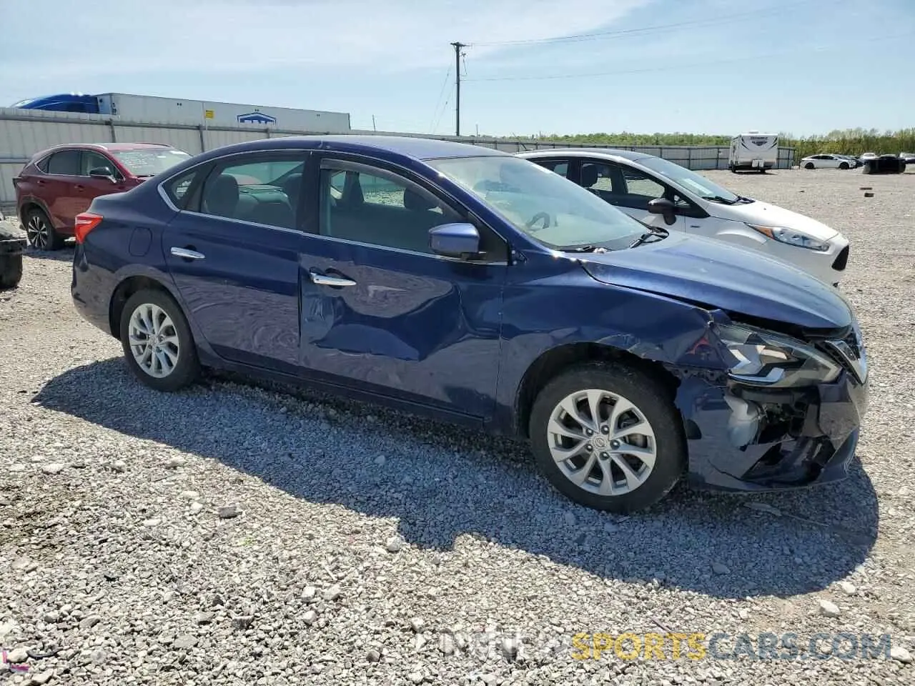 4 Photograph of a damaged car 3N1AB7AP1KY437584 NISSAN SENTRA 2019