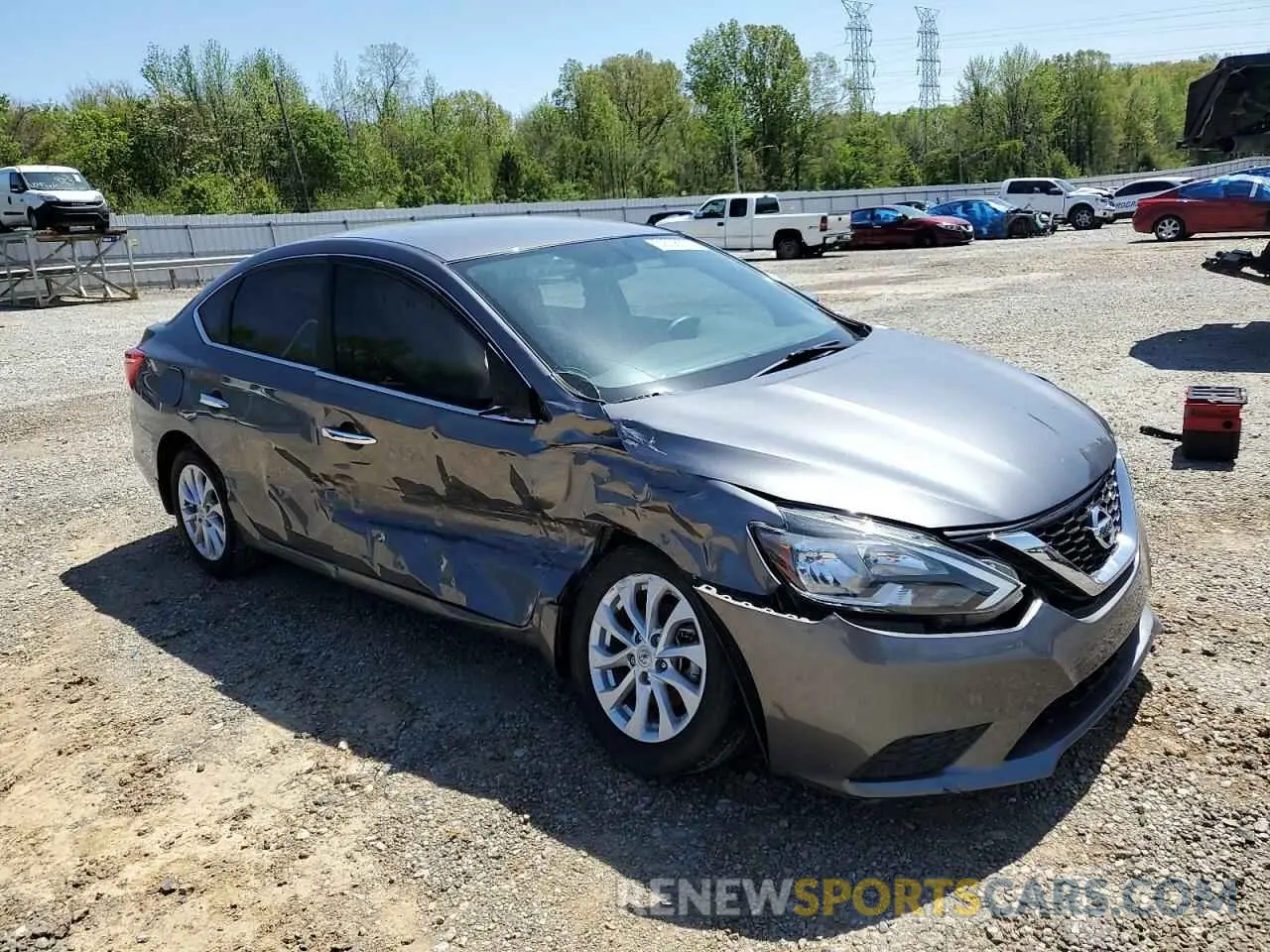 4 Photograph of a damaged car 3N1AB7AP1KY443109 NISSAN SENTRA 2019