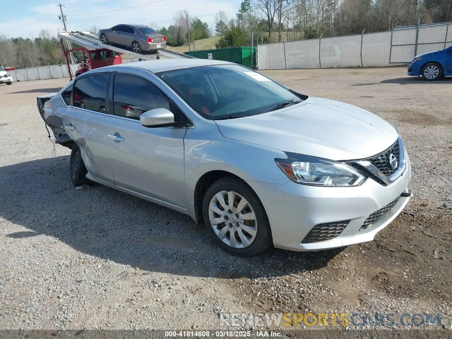 1 Photograph of a damaged car 3N1AB7AP1KY451694 NISSAN SENTRA 2019