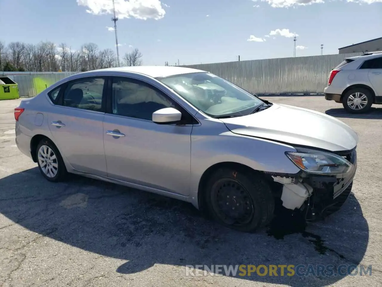 4 Photograph of a damaged car 3N1AB7AP1KY456698 NISSAN SENTRA 2019