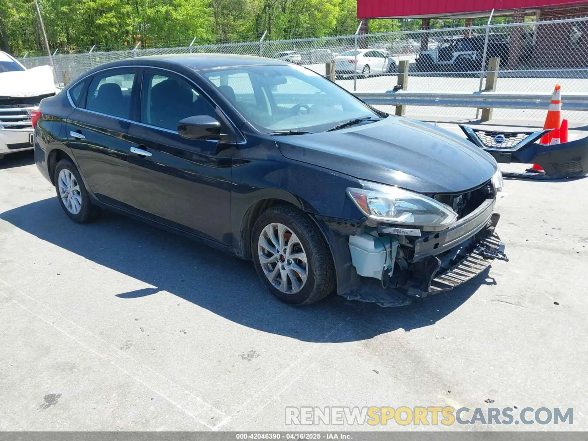 1 Photograph of a damaged car 3N1AB7AP2KL605486 NISSAN SENTRA 2019