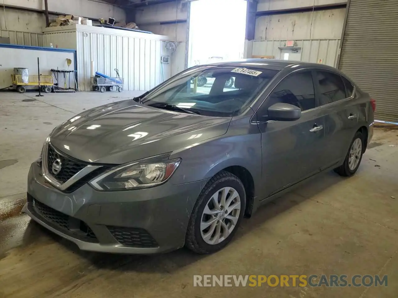 1 Photograph of a damaged car 3N1AB7AP2KL606542 NISSAN SENTRA 2019