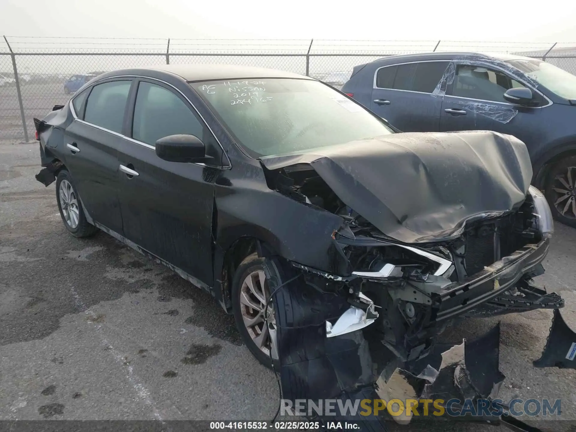 1 Photograph of a damaged car 3N1AB7AP2KY204765 NISSAN SENTRA 2019