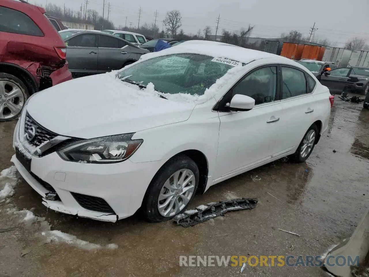 1 Photograph of a damaged car 3N1AB7AP2KY208346 NISSAN SENTRA 2019
