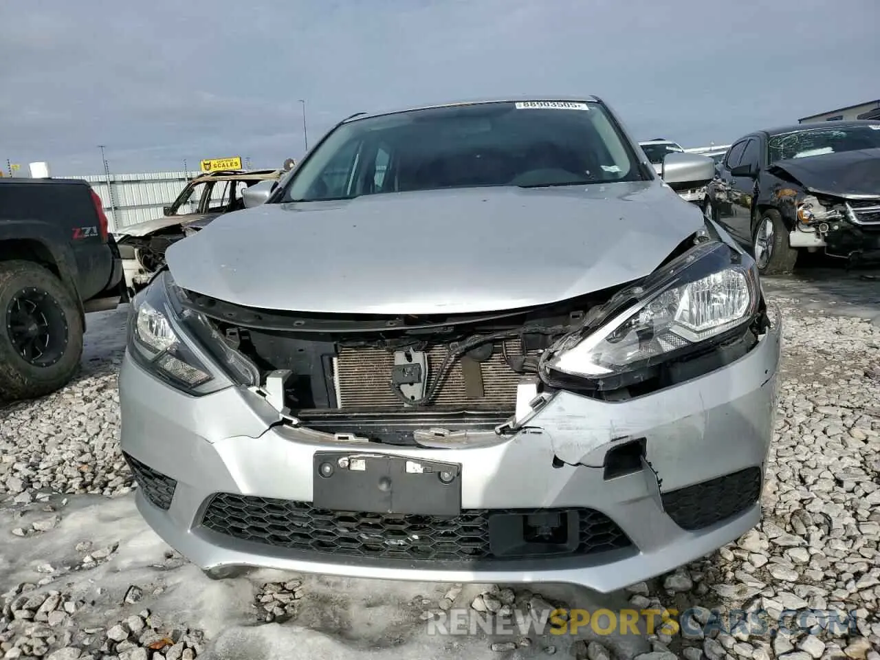 5 Photograph of a damaged car 3N1AB7AP2KY212140 NISSAN SENTRA 2019