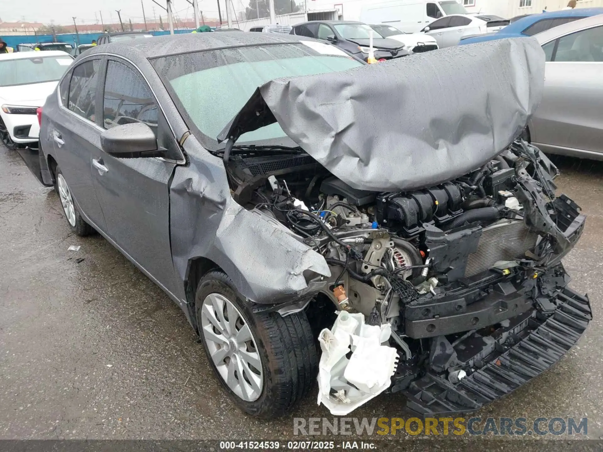 1 Photograph of a damaged car 3N1AB7AP2KY227513 NISSAN SENTRA 2019