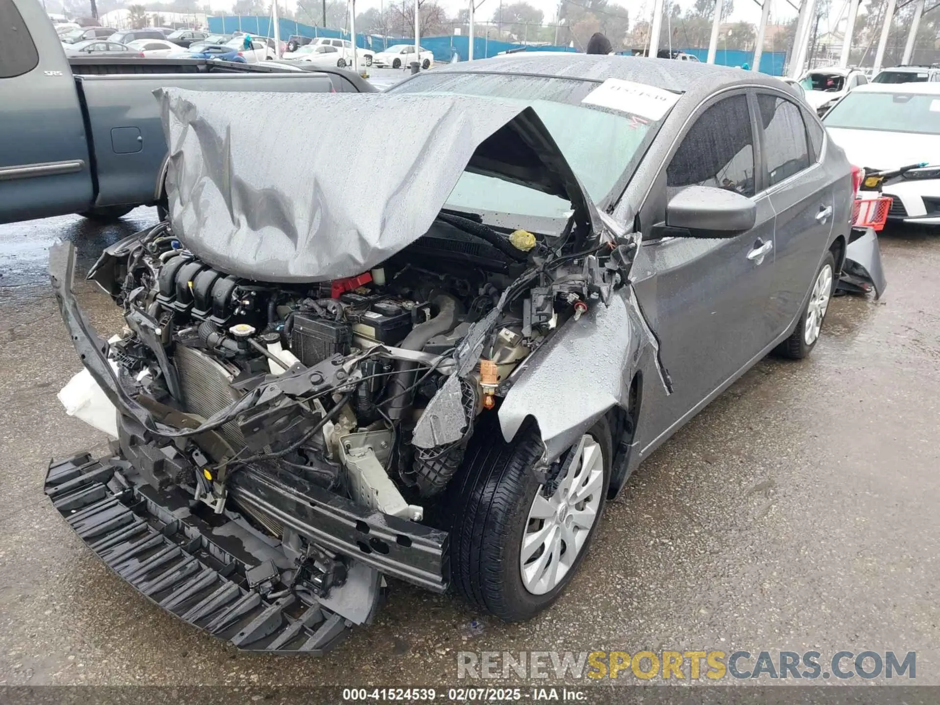 2 Photograph of a damaged car 3N1AB7AP2KY227513 NISSAN SENTRA 2019