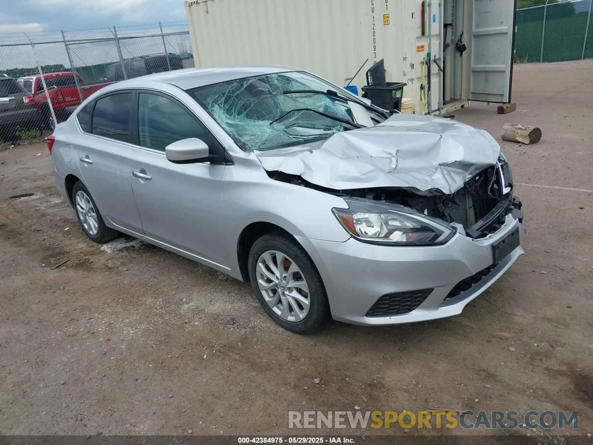 1 Photograph of a damaged car 3N1AB7AP2KY228998 NISSAN SENTRA 2019