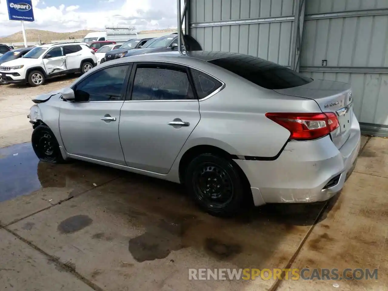 2 Photograph of a damaged car 3N1AB7AP2KY234445 NISSAN SENTRA 2019