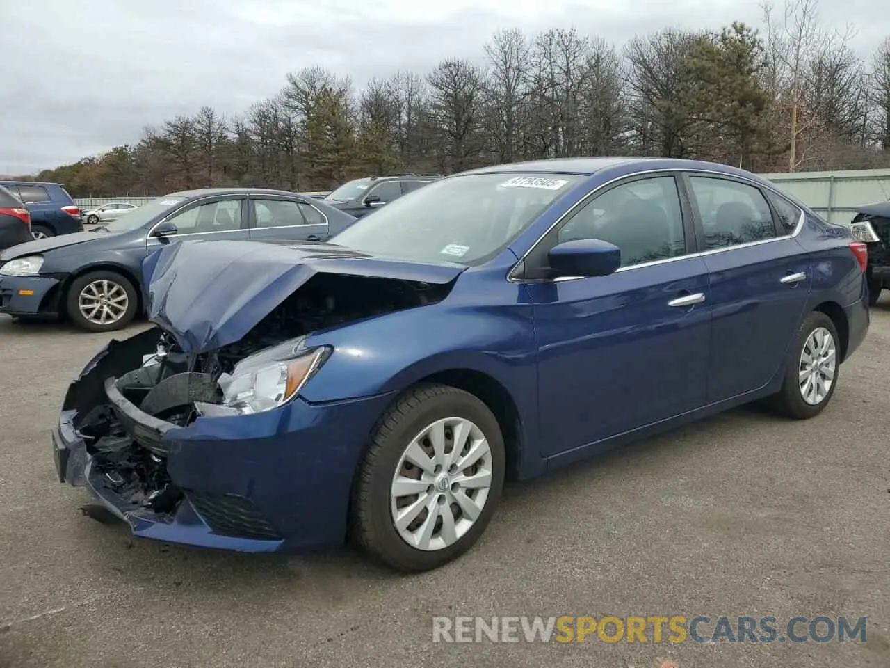 1 Photograph of a damaged car 3N1AB7AP2KY236485 NISSAN SENTRA 2019