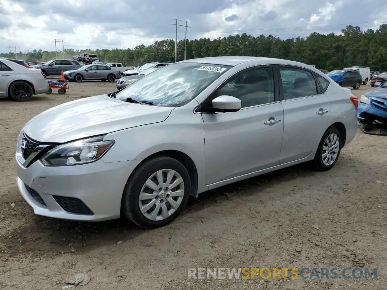 1 Photograph of a damaged car 3N1AB7AP2KY247051 NISSAN SENTRA 2019