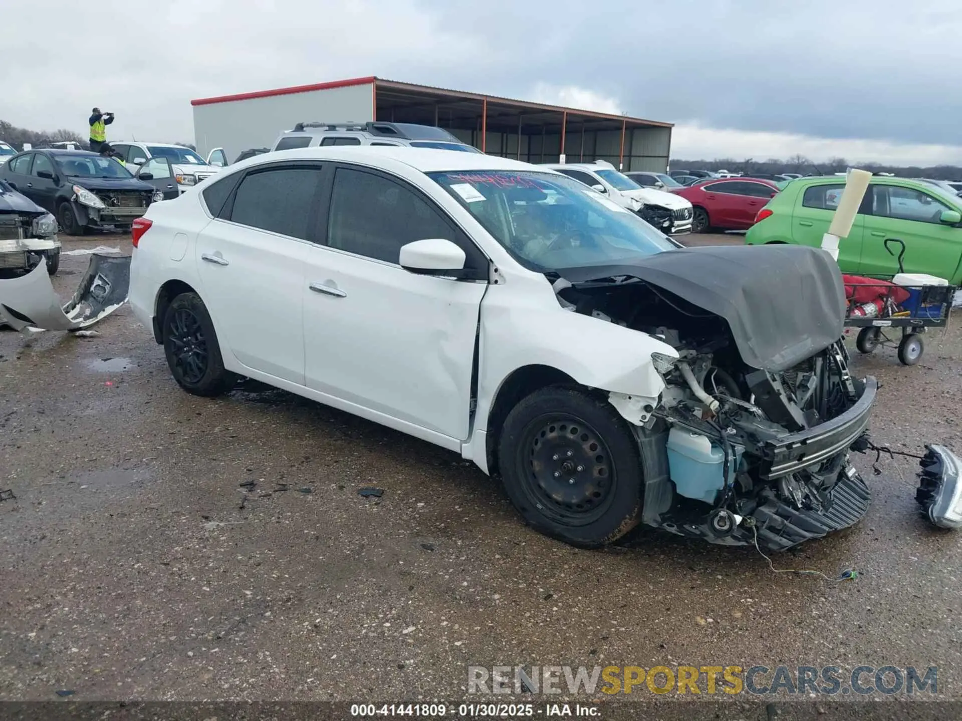 1 Photograph of a damaged car 3N1AB7AP2KY250628 NISSAN SENTRA 2019