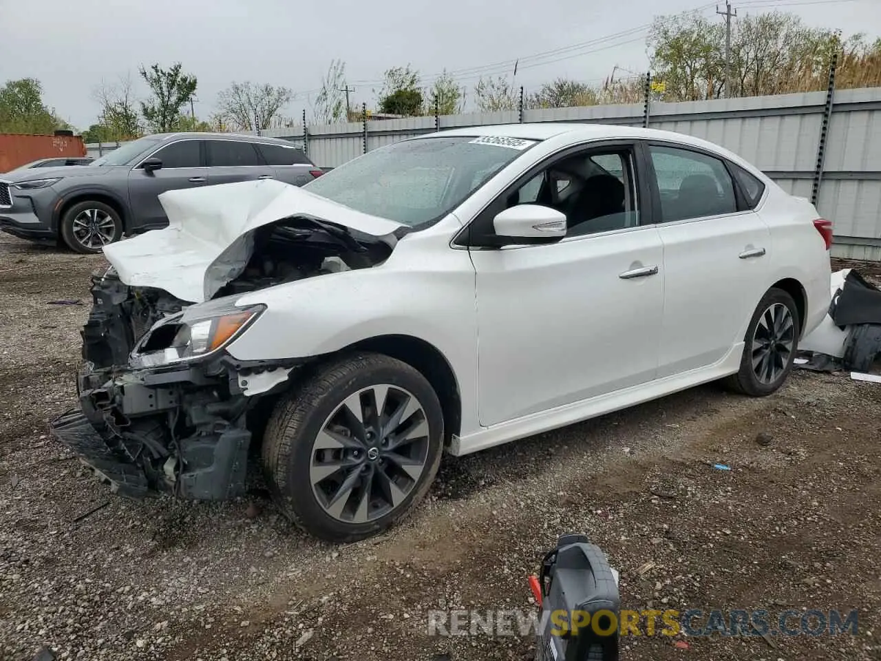 1 Photograph of a damaged car 3N1AB7AP2KY266134 NISSAN SENTRA 2019