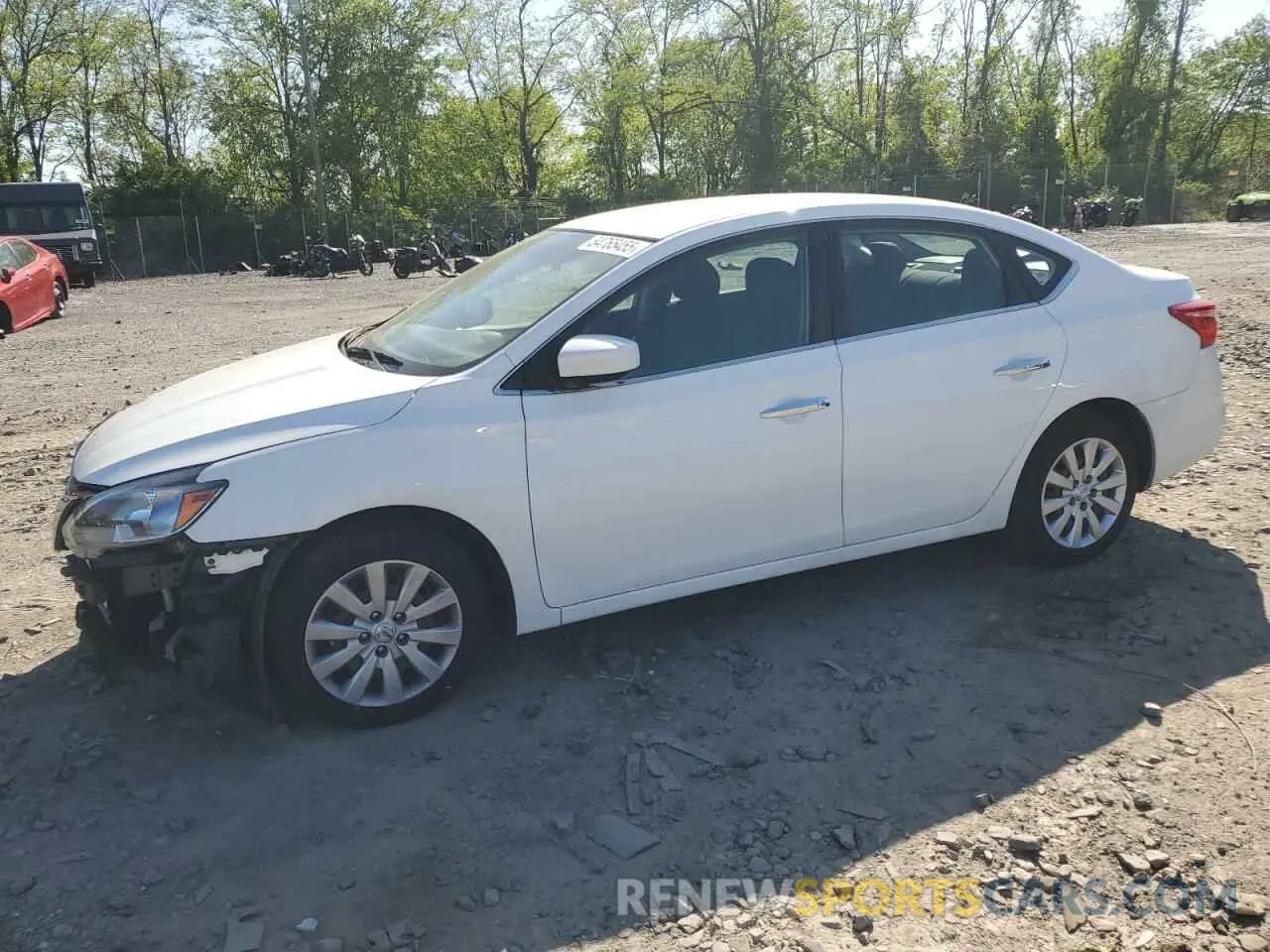 1 Photograph of a damaged car 3N1AB7AP2KY266716 NISSAN SENTRA 2019