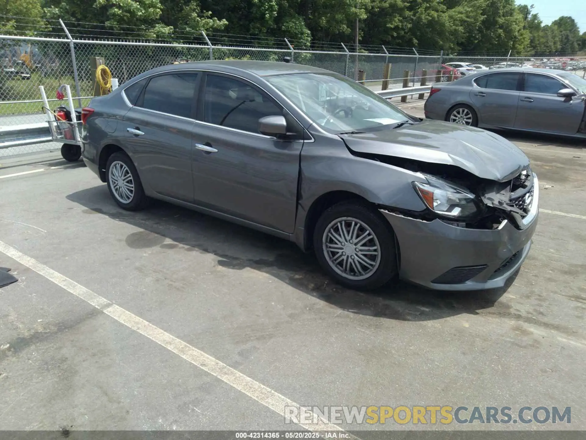 1 Photograph of a damaged car 3N1AB7AP2KY266957 NISSAN SENTRA 2019