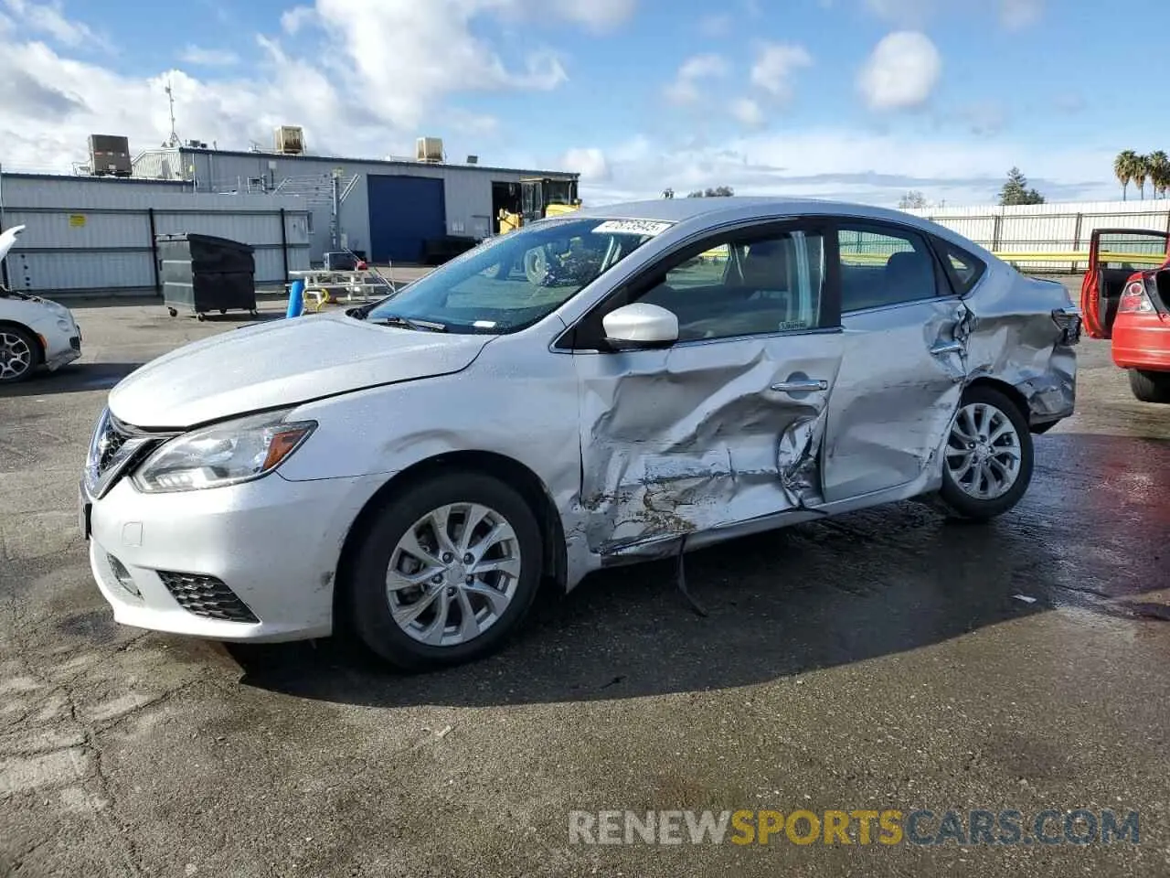 1 Photograph of a damaged car 3N1AB7AP2KY268224 NISSAN SENTRA 2019